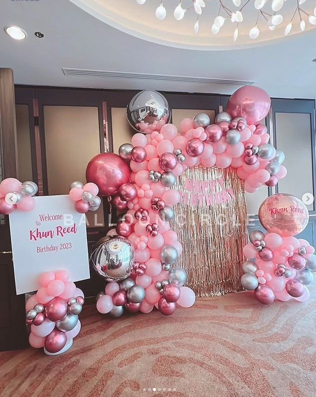 ลูกโป่งตกแต่งพร้อมป้าย 8500 — ผลงาน BalloonCircle