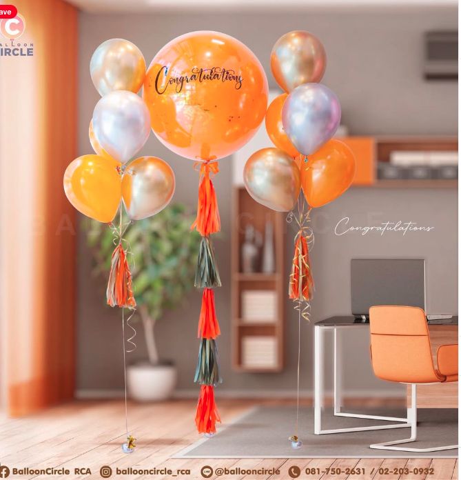 รับปริญญา & แสดงความยินดี — ผลงาน BalloonCircle