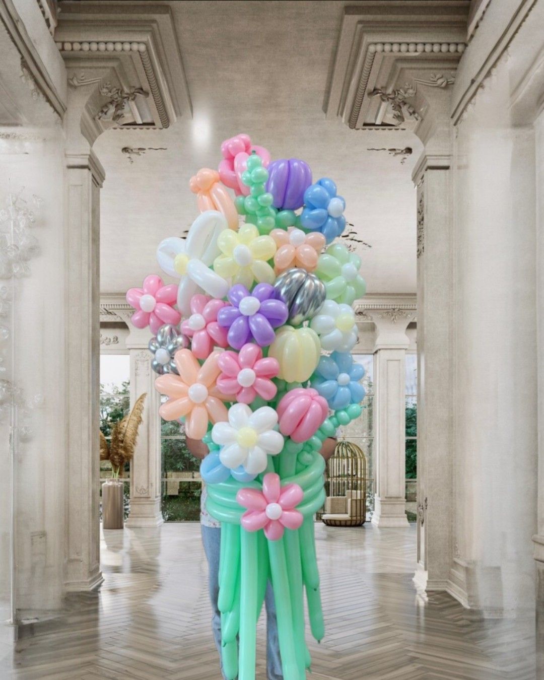 ช่อดอกไม้คละแบบ — ผลงาน BalloonCircle