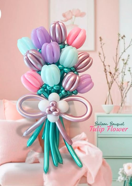 ช่อดอกไม้ทิวลิบ 1600 B — ผลงาน BalloonCircle